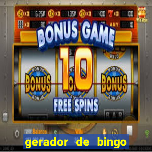 gerador de bingo de palavras