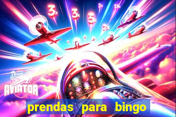 prendas para bingo de natal