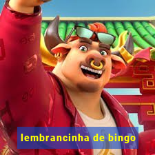 lembrancinha de bingo