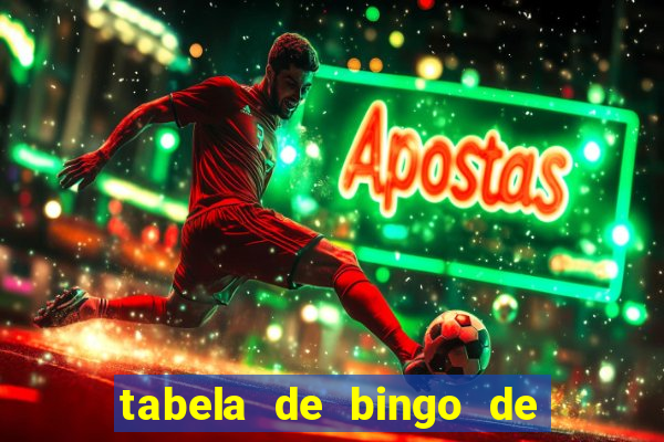 tabela de bingo de 1 a 100